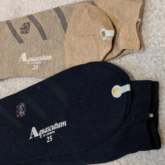 NWT Authentic Aquascutum 2 pairs of dress socks - Picture 7 of 7